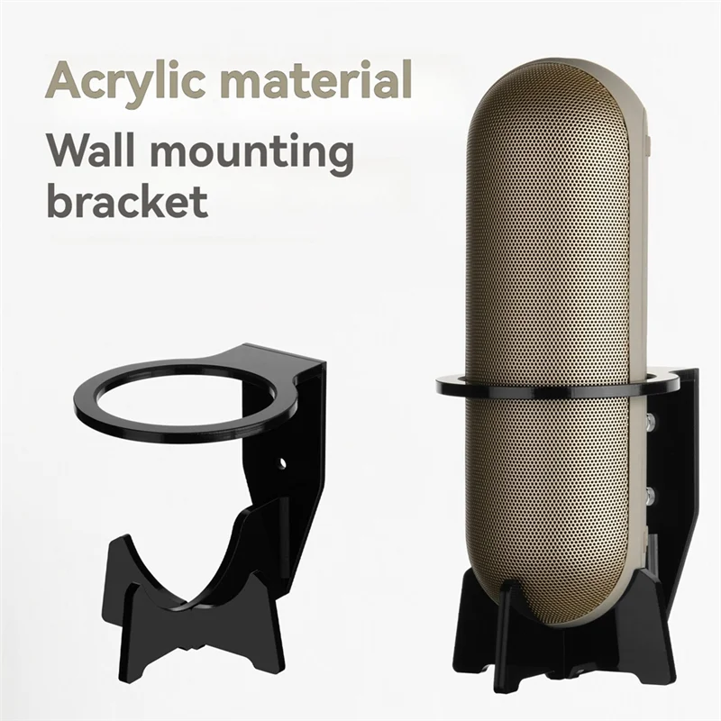 BNVN-Speaker Wall Mount untuk Beats Pill 2024 Speaker Akrilik Audio Wall Mount Penyimpanan Berdiri Pemasangan Mudah