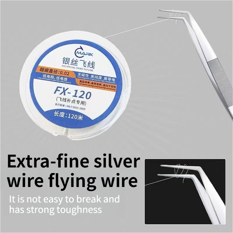 1-5PCS 120m/0.02mm Flying Wire Jumper Line BGA PCB Welding For Phone Tablet Motherboard Soldering Repair Hand Tools