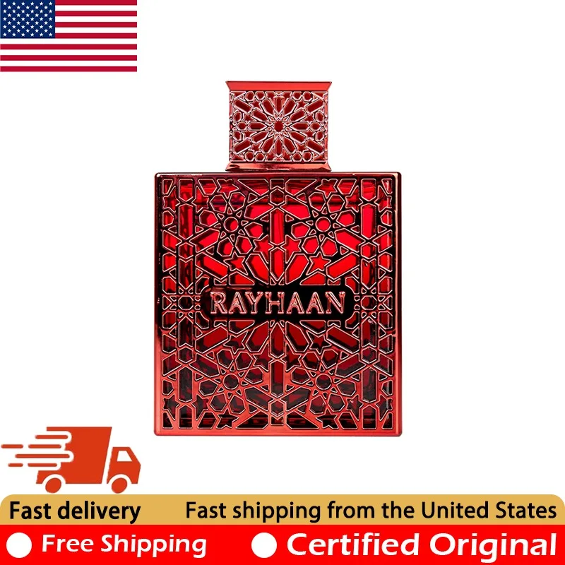 

Rayhaan Crimson Eau de Parfum Spray 3.4 Ounce Premium Original Arab Perfumes Natural Lasting Pheromones Perfume Cologne 100 ML