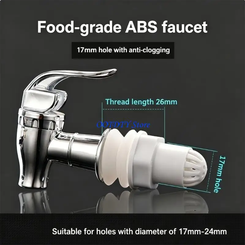 367A Pack Of 2 Nonrust Steel Beverage Dispenser Tap For Home Brewing And Camping