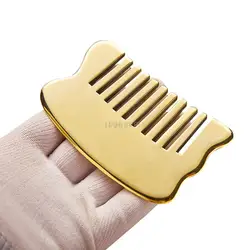 Goddess comb tiger span of pure copper brass scrapping the comb head grind sha dredge meridian