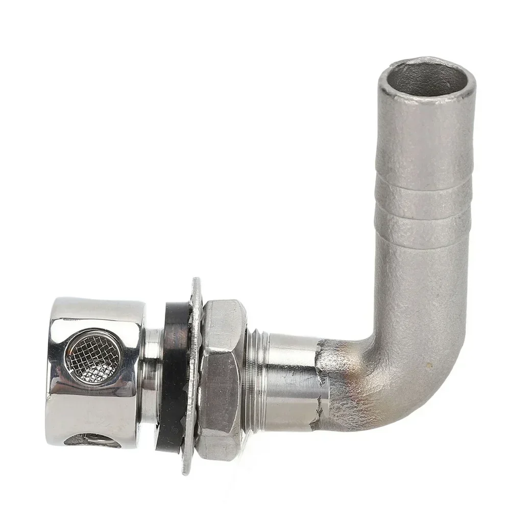 1 pz Serbatoio Carburante Sfiato Carburante Gas 11.5mm/0.45 pollici 15mm/0.59 pollici 70X65mm/2.75X2.56 pollici 90 Gradi Per Barca Marine