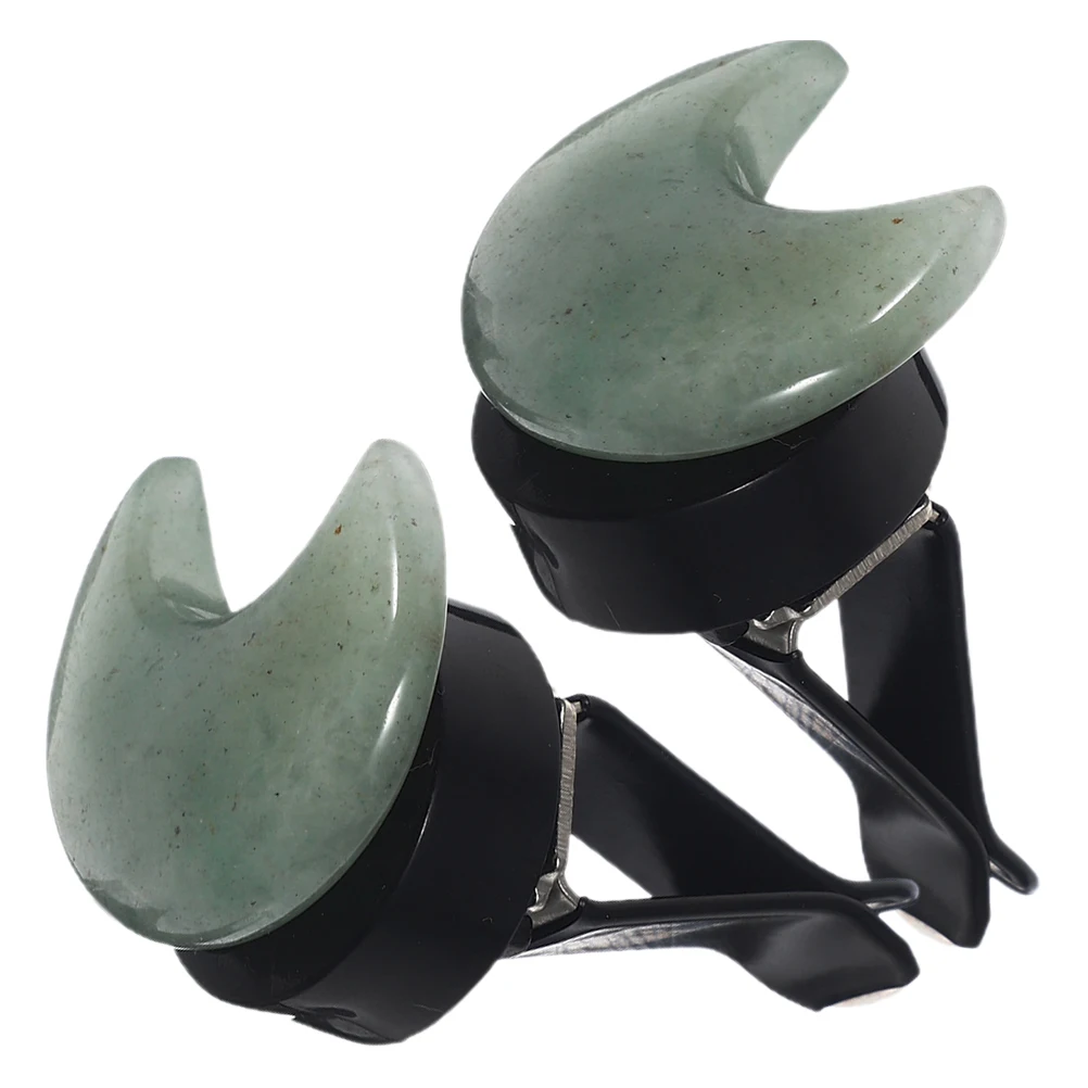 

2pcs Moon Shaped Car Vent Clips Aroma Diffuser Air Freshener For Vehicle Cute Outlet Accessories Women Long Lasting Portable