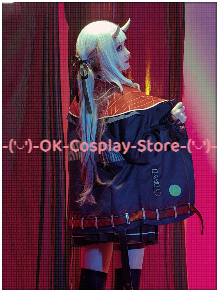 Ayame Cosplay Trajes para Mulheres, Uniformes Youtuber, Roupas de Festa, Roupas de Carnaval Halloween, Custom Made, Nakiri