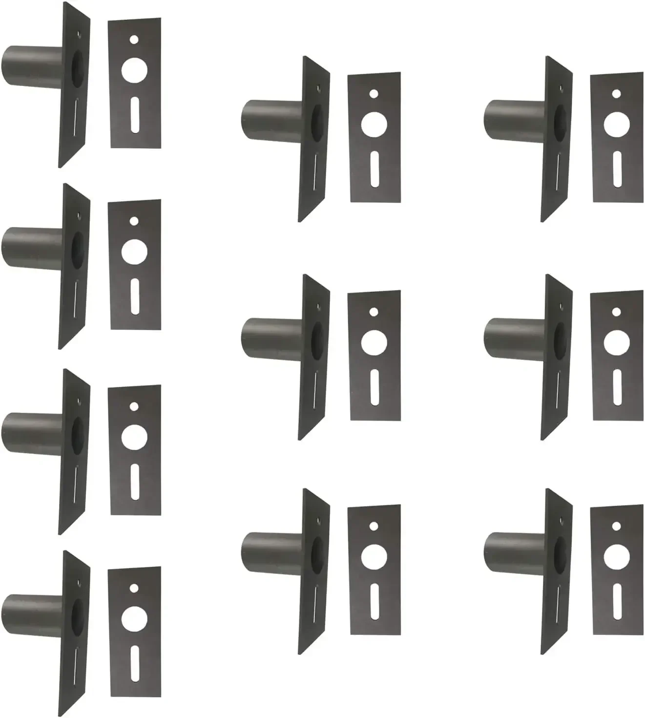 10-Pack Adapter Tenon Bracket for LED Shoebox Light, Outdoor Parking Lot Fixture Mounting Brackets, Transform Slip Fitter Mount