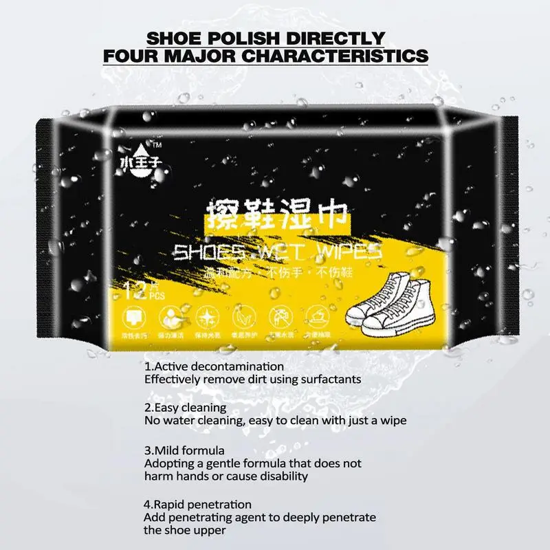Disposable Shoe Wipes Small White Shoe Cleaning Tools Care Shoes Useful Fast Scrubbing Quick Clean Wipes Shoe Cleaner