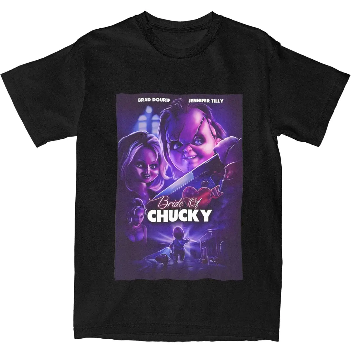 New Arrival Ade Due Damballa Bride Of Chucky T Shirt For Unisex Horror Movie Pure Cotton Tee Shirt Short Sleeve Clothing