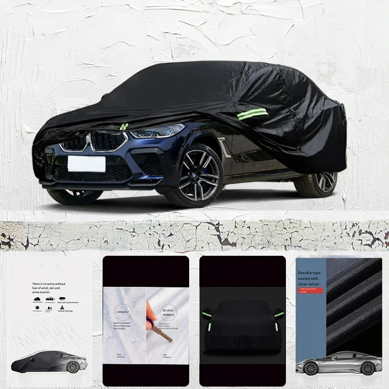 

For-BMW-X6M-Car-cover-Exterior-Car-Cover-Black-Outdoor-Protection-Full-Car-Covers-Waterproof-Sunshad