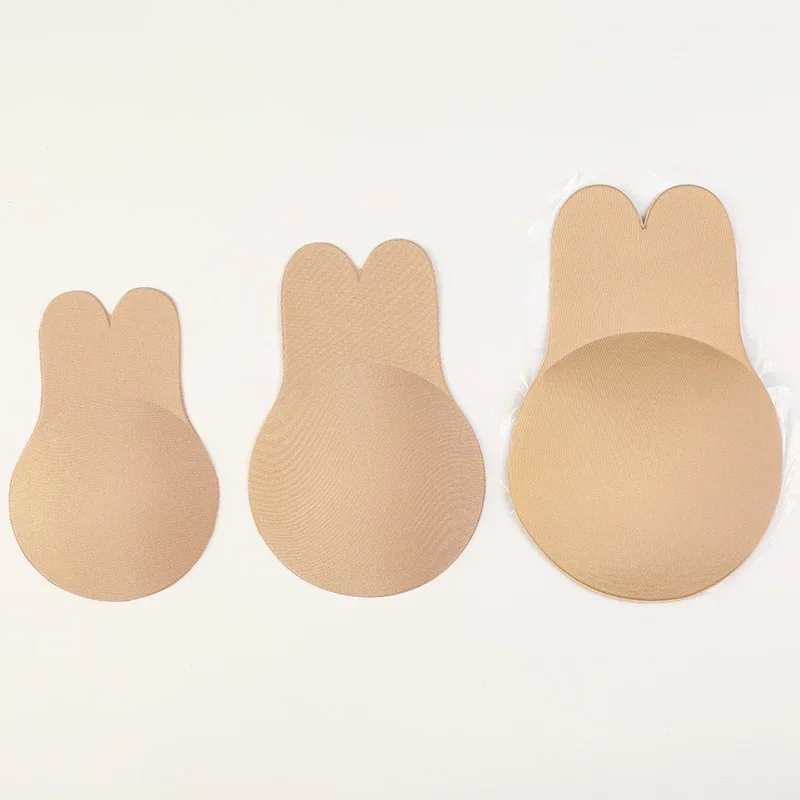 Rabbit Ear Pull Breast Patch Breathable Chest Lift Patch Anti Glare Top Support Thin Invisible Bra Women's Intimates Accessories