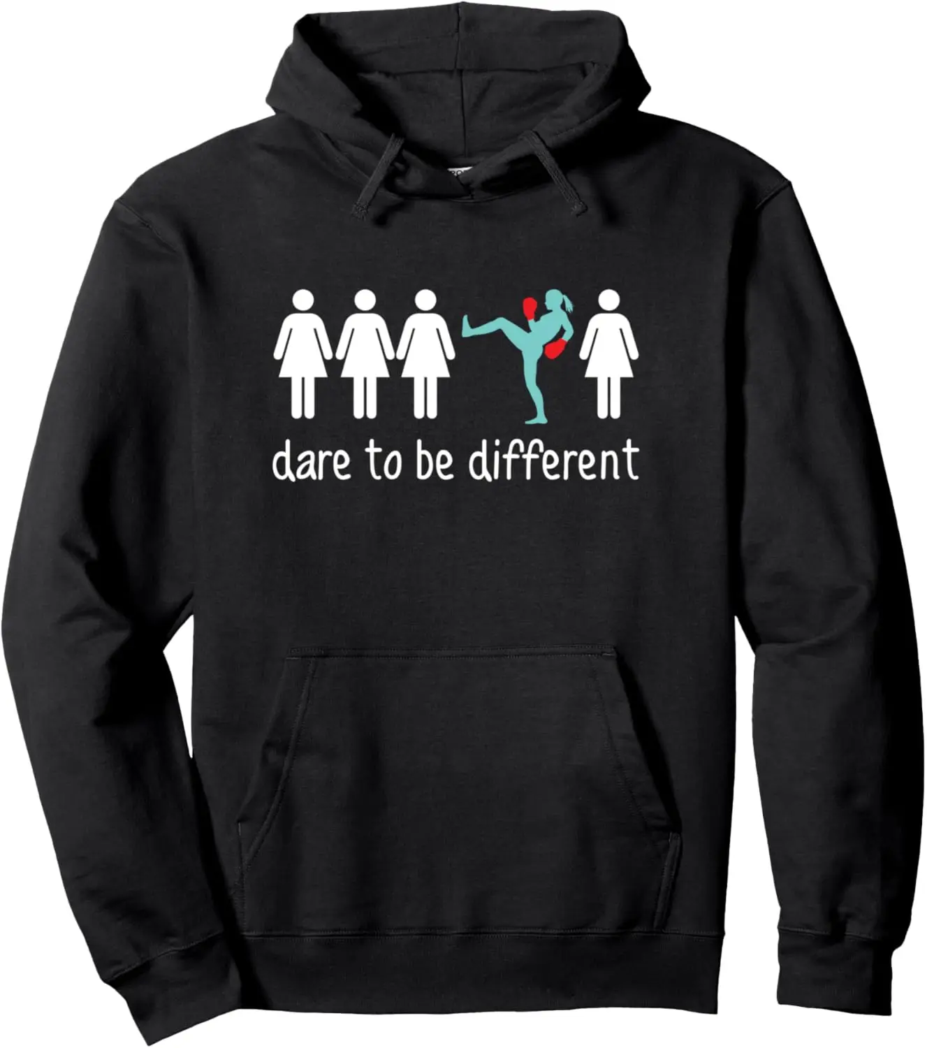 Boxing Girl Kickboxing - Dare To Be Different-kickboxing Pullover Hoodie Unisex Autumn Streetwear Tops Women Mens Sweatshirt