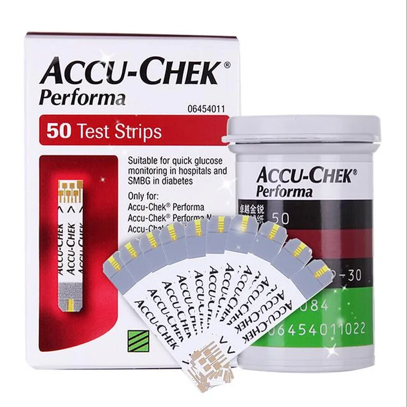 

Accu Chek Performa Test Strip Glucose Meter Blood Glucose Activity Diabetes 50/100pcs Test Strip (exp:2023-06)!