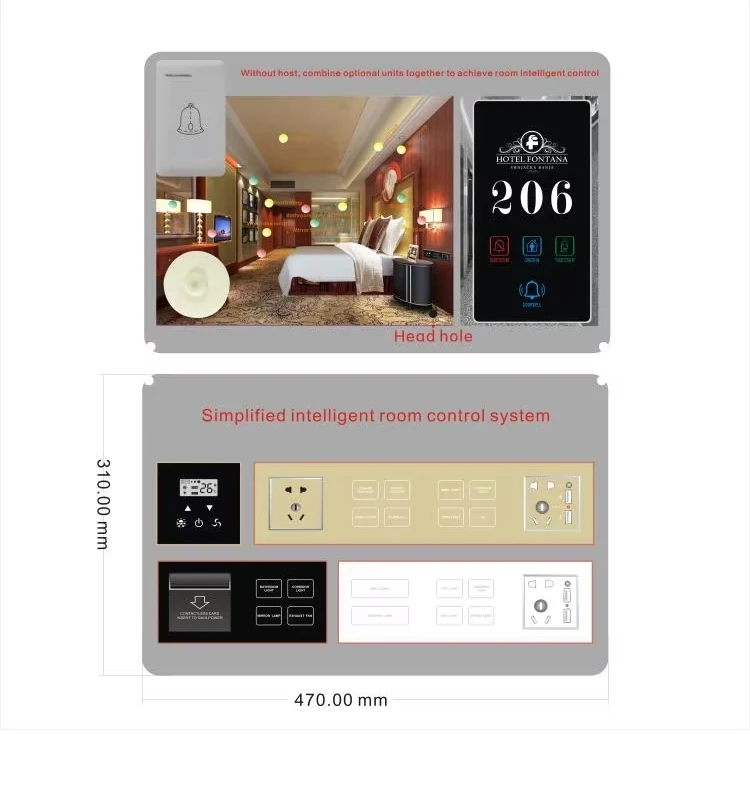 Intelligent Service System Remote Control Automation RCU Gateway Host Smart Hotel Guest Room Control System
