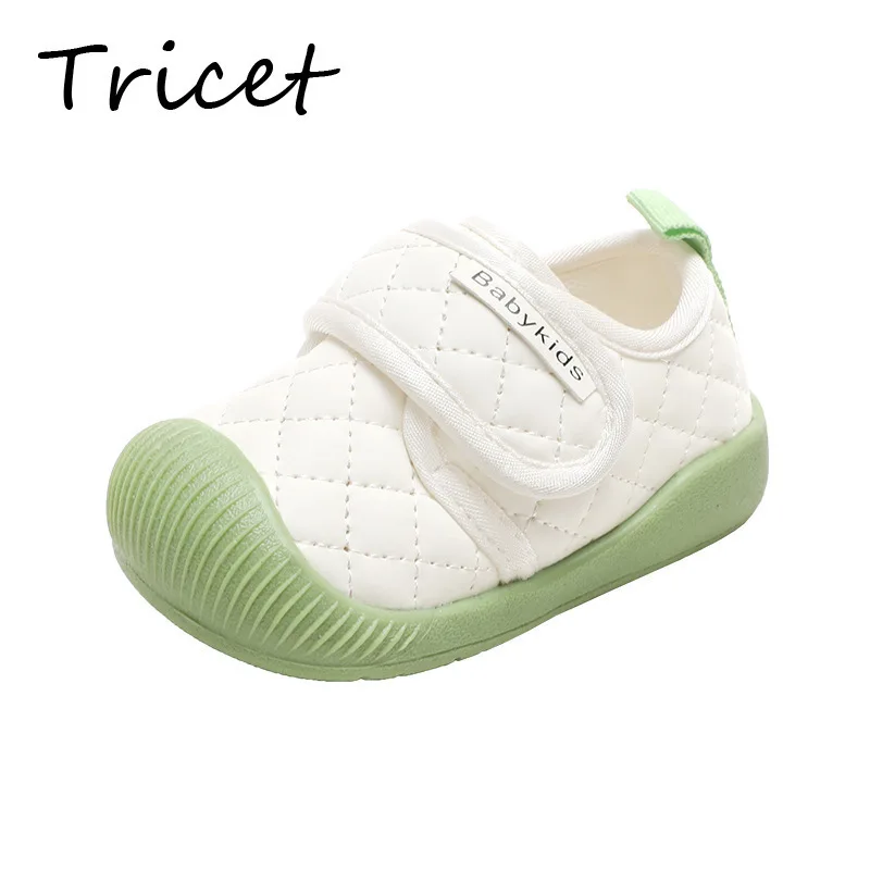 

New 2025 Solid Kids Casual Shoes Spring Autumn PU Hook Loop Baby Boys Girls Sneakers Soft Sole Comfortable Children Walk Shoes