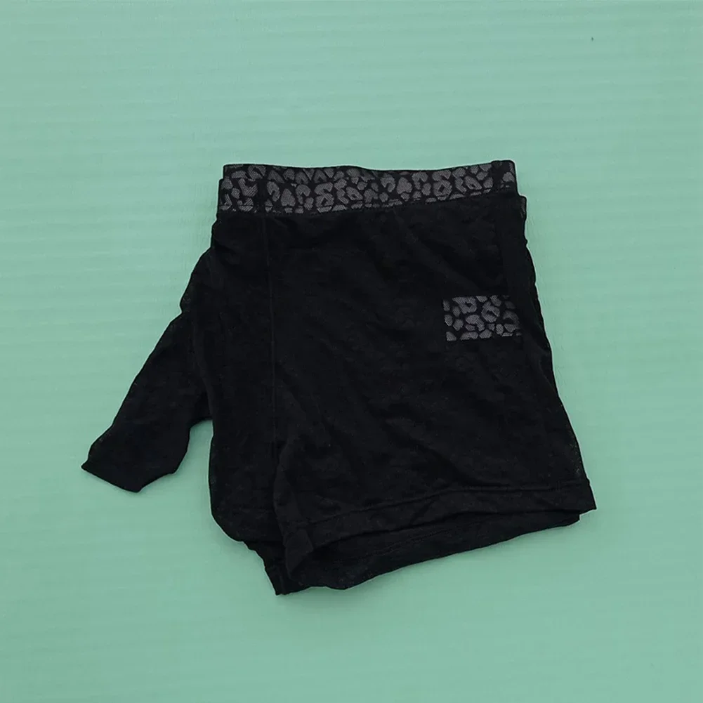 Mens Sexy Trunks Ice Silk Underwear Ultra-thin Elephant Nose Briefs Lace Jacquard Weave Shorts Panties Low Rise Underpants