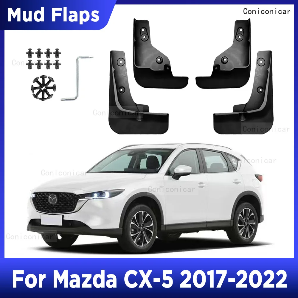 

For MAZDA CX5 CX 5 2017-2022 2021 2020 Mud Flaps Splash Guard Mudguards MudFlaps Front Rear Fender Auto Styline Car Accessories