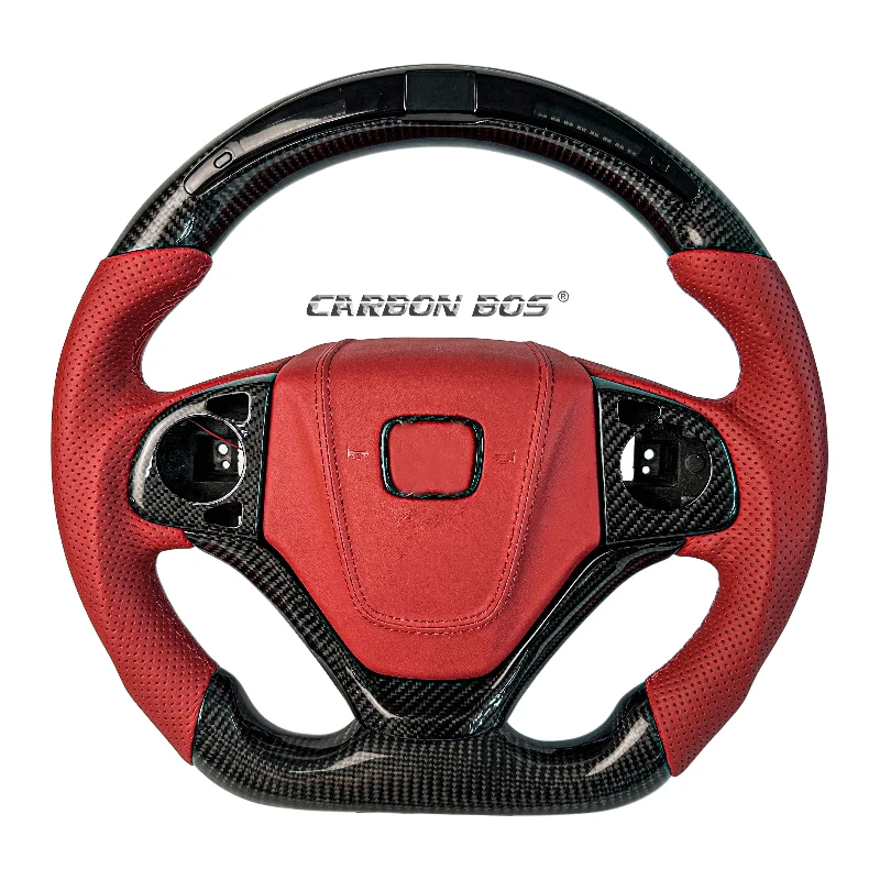 

Carbon Fiber Leather Steering Wheel For Honda Accord Honda CR-V CRV 2017-2021 Generation Sports Square Wheel Custom