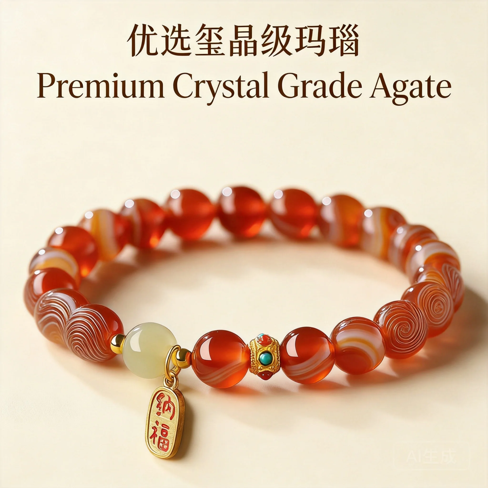 Chinese Style Dragon Year Lucky Red Agate Bracelet Hetian Jade Bead Fortune Attracting Blessing Jewelry Gift For Women 6mm 8mm