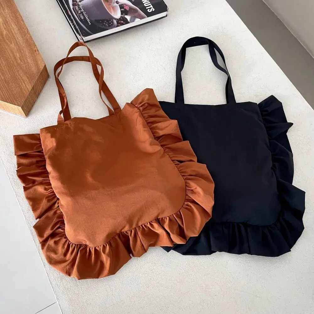 Nylon Pleated Handlebags Fashion Armpit Bag Summer Cloud Bags Shopping Handbag Leisure Shoulder Bags For Women