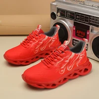 2025 Unisex Running Shoes Men Women Lightweight Mesh Breathable Comfortable Flat Soft Tennis Shoes Summer Lace-up Sneakers Man - Image 2