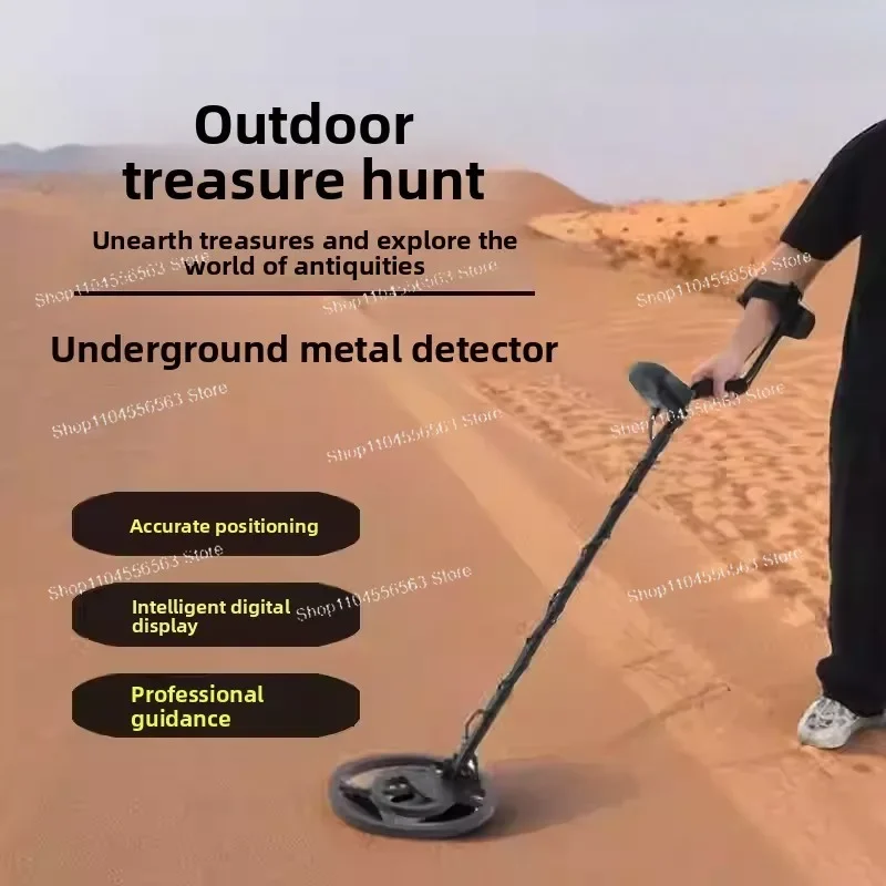 AR6 Pulse Induction Gold Detector - High Sensitivity Dual Coil Metal Detector with Waterproof Detection