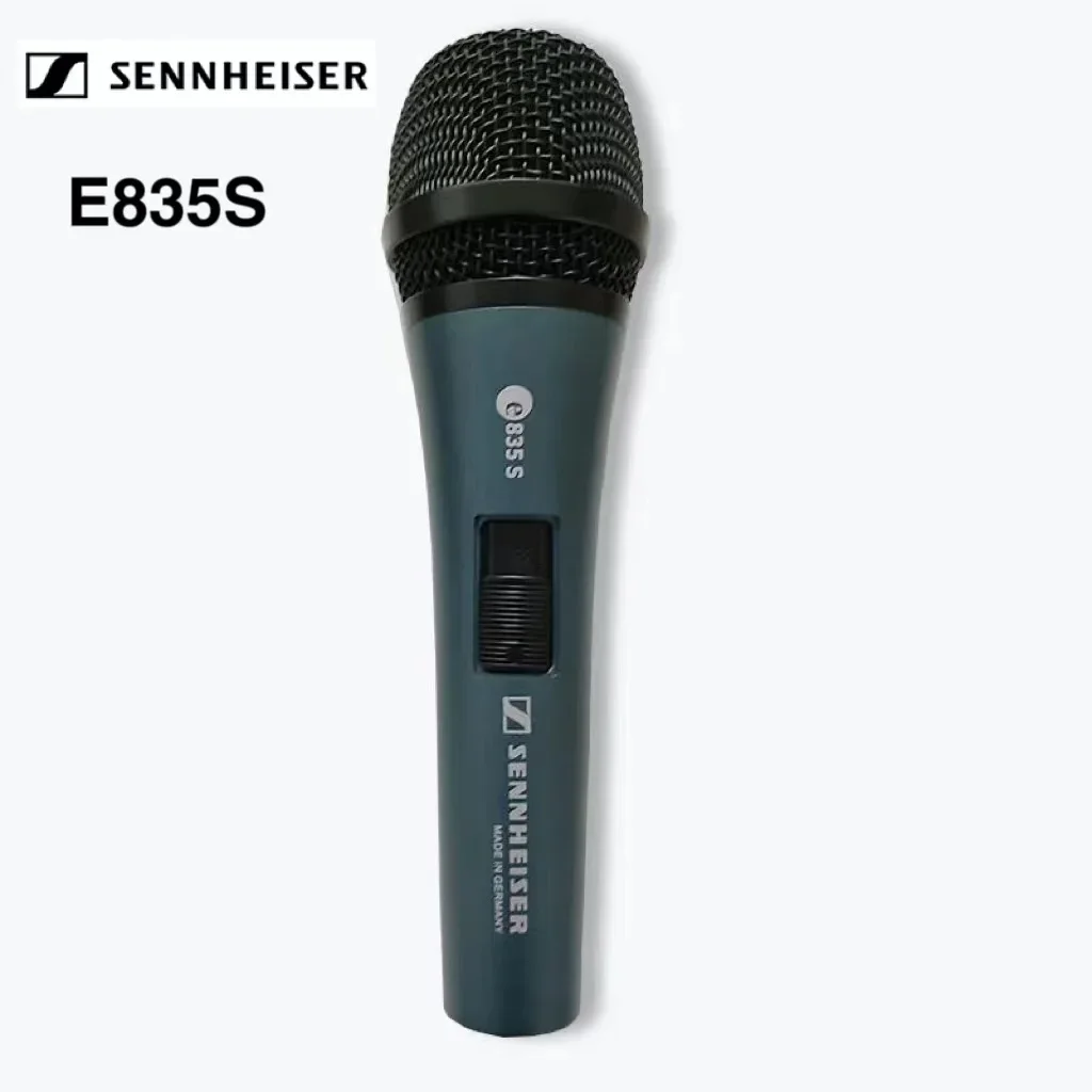 Sennheiser E835S Stage Wired Microphone Karaoke Handheld Megaphone Universal Performance Public Transmitter Recording Portable