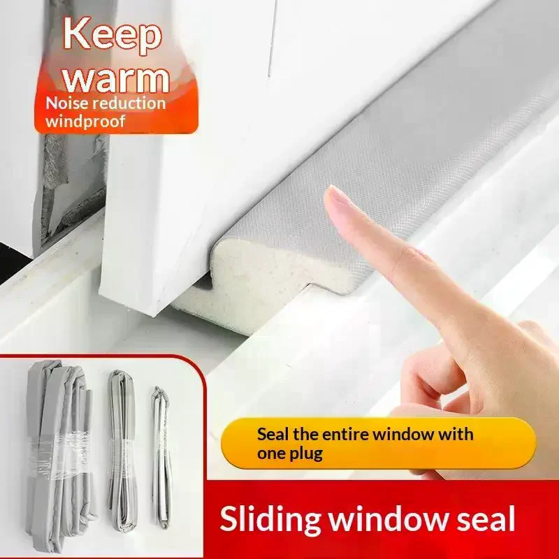 Seal Strip Set Windproof Waterproof Soundproof Dustproof Sliding Windows Doors Outer Inner Gaps