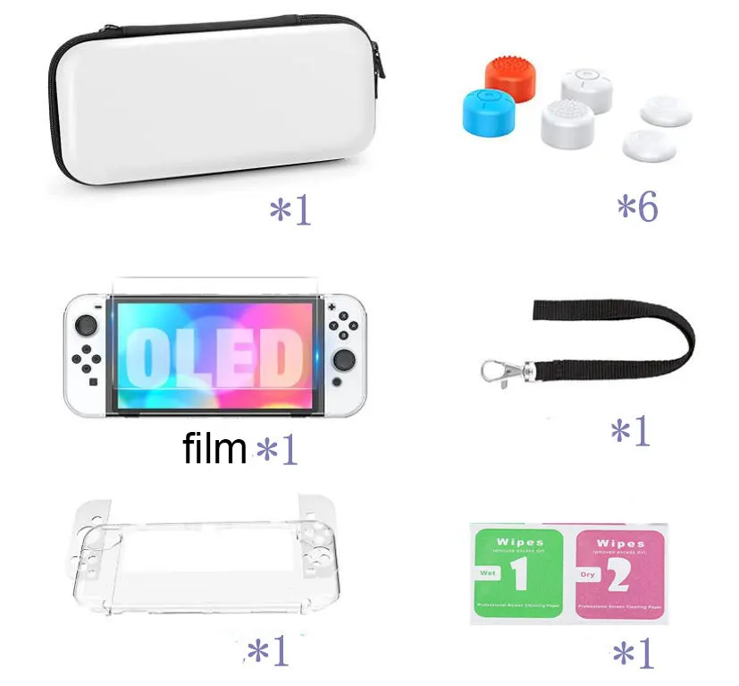 

New product SWITCH OLED host storage bag OLED tempered film protective shell OLED storage bag set oled black storage bag