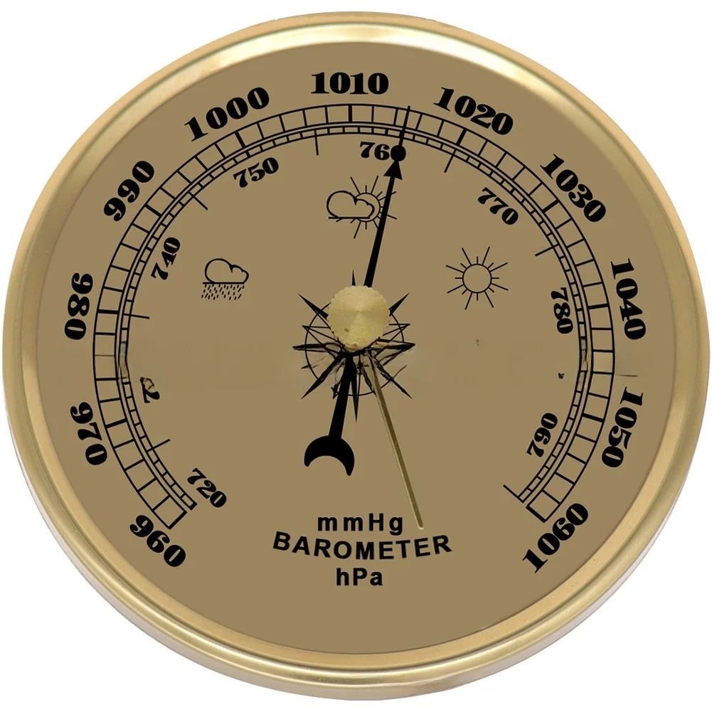 Analog Wall Barometer HYT039 Compatible with Various Climates Operating Temp 4-120 F 70mm Diameter 35mm Thickness