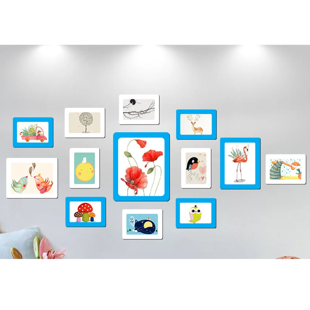 

Diy Photo Frame 7 Inch Black Magnetic Pvc Refrigerator Frame No Print Wear Resistant For Home Decor Family Gift Accessory