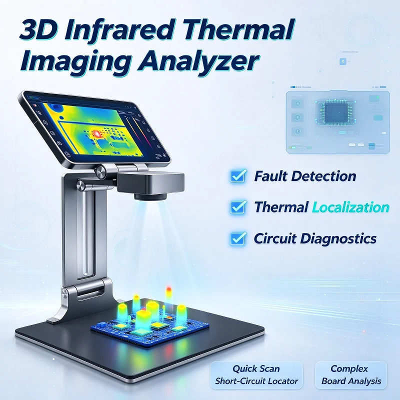 Desktop PCB Macro Thermal Imager 256x192 IR Resolution Thermal Analyzer for Circuit Board Short Circuit Leakage Repair