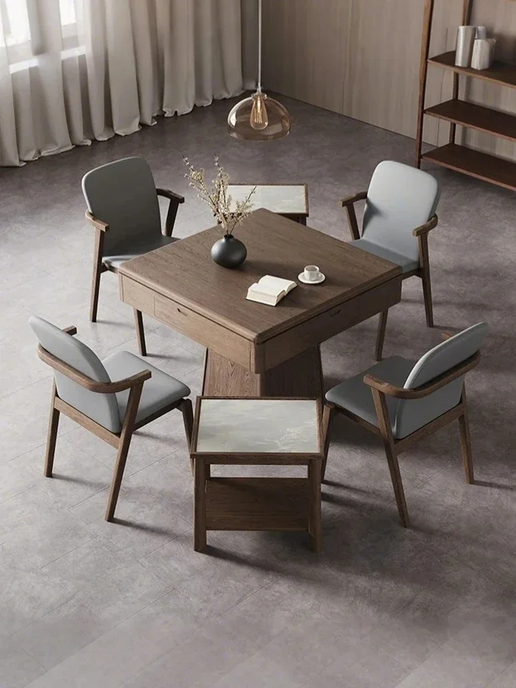 Mahjong machine Automatic household new Chinese solid mahjong dining table dual-purpose all-in-one machine