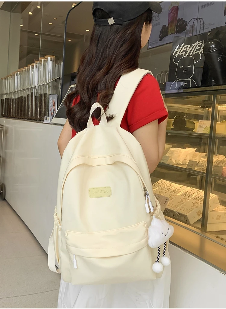 Japanesestyle ins casual campus small schoolbag for girls for senior high college &junior high girls lightweight travel backpack