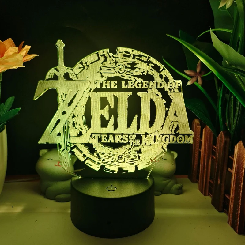 Zelda amiibo凡例3Dナイトライト、LED、クリエイティブテーブル、室内装飾、子供用ファンギフト、キャラクターおもちゃ、新しい、10スタイル