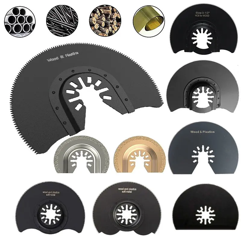 

88mm/65mm HCS Half Circular Oscillating Multi Tool Saw Blades for Renovator Cutting Cutting Blade Woodworking Diamond Saw Blade