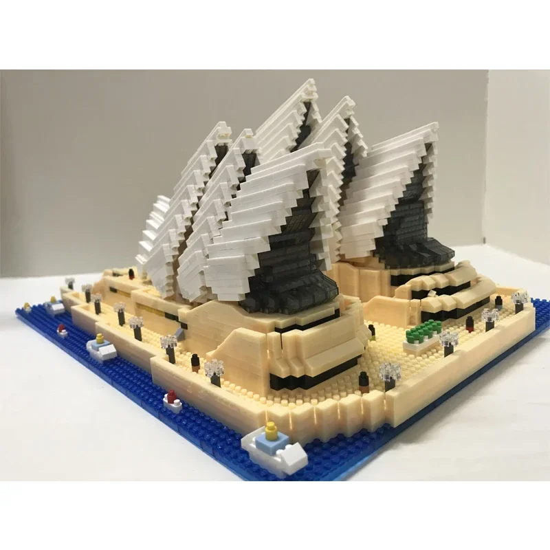 4131PCS Mini Diamond Blocks Famous City Architecture Sydney Opera House DIY Model Building Blocks Bricks Toys for Children Gifts