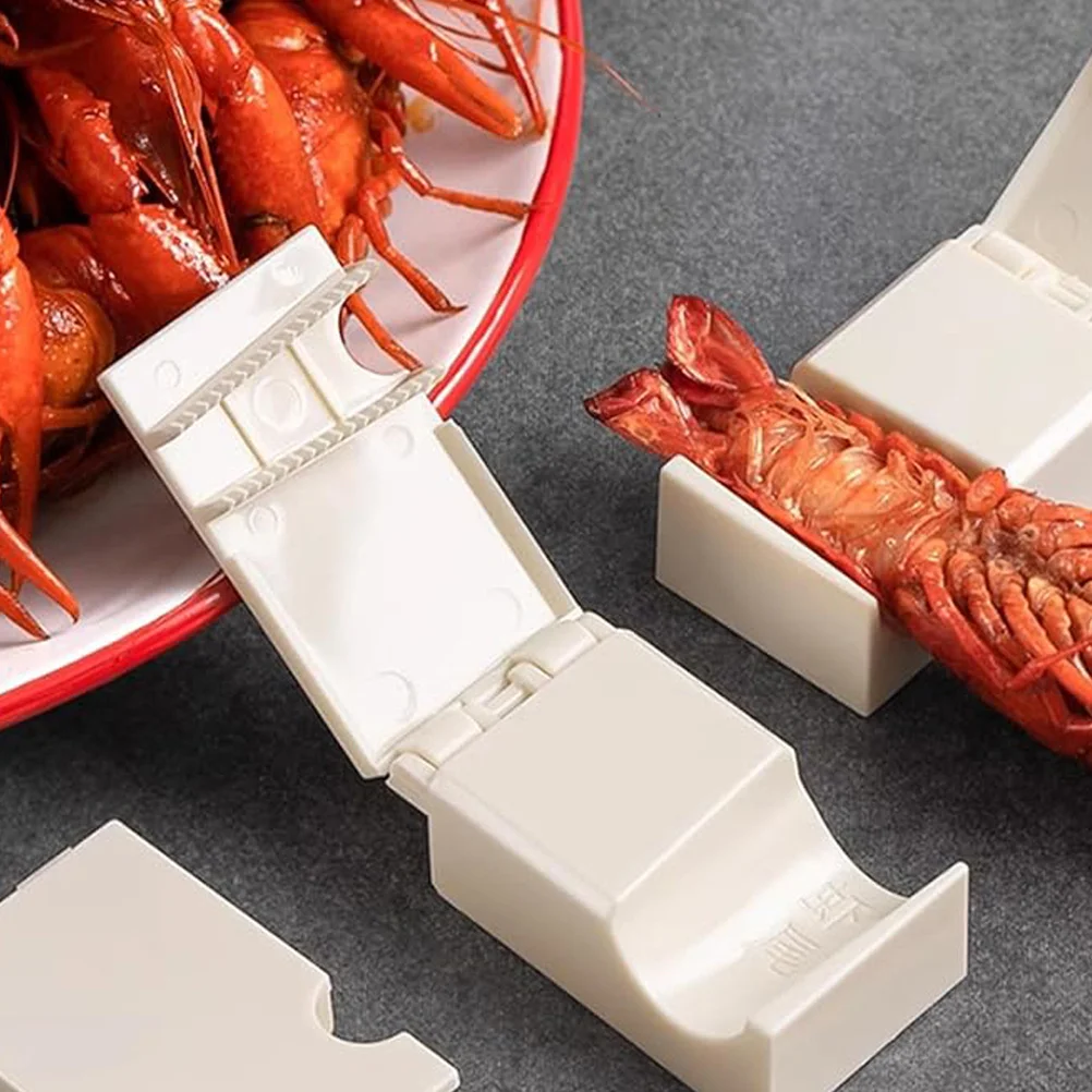 

4pcs Shrimp Peeler Tool Compact Plastic Crawfish Sheller Reusable Shrimp Deveiner Kitchen Gadget Portable Seafood Peeling Device