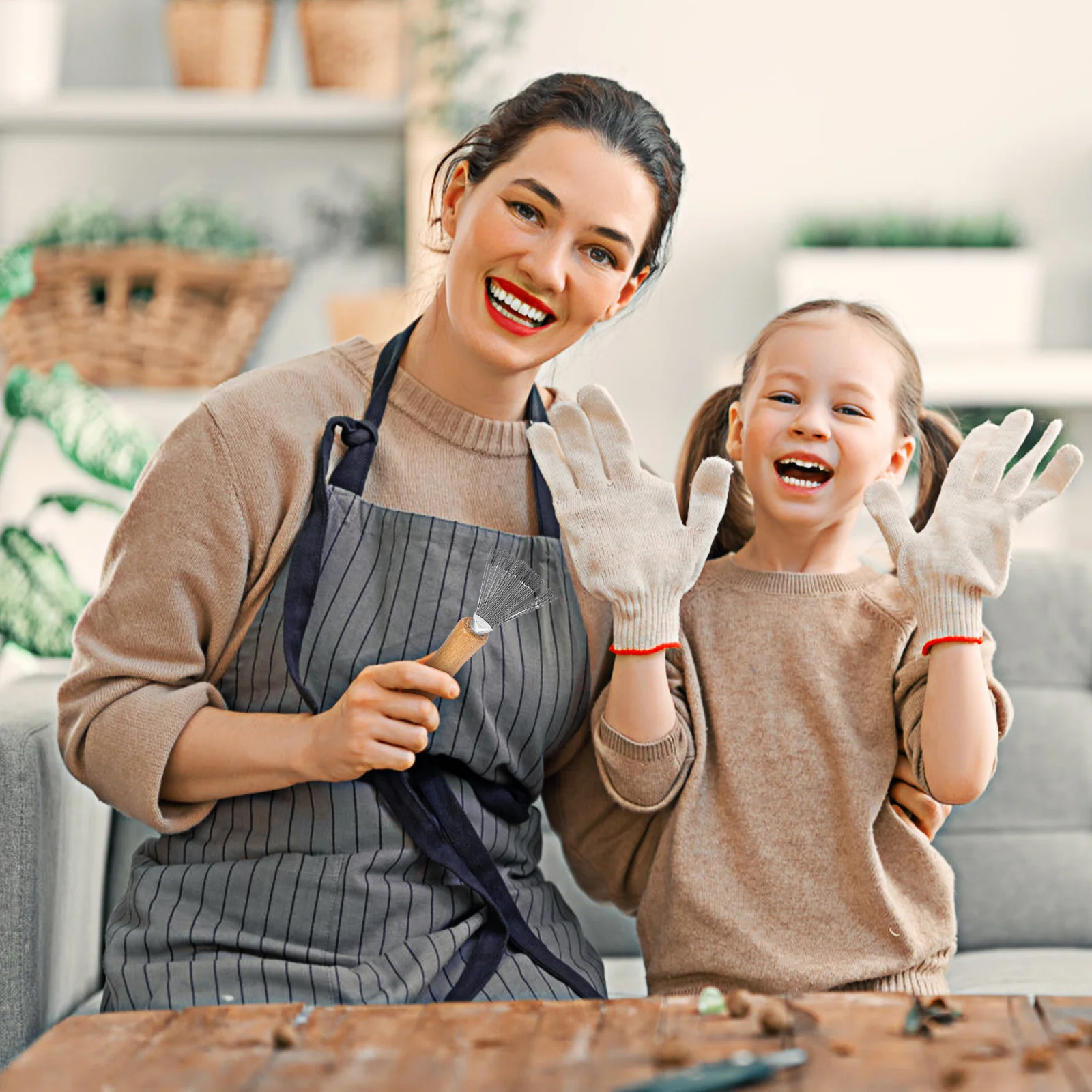 أداة تنظيف أشعل النار من الفولاذ المقاوم للصدأ لترتيب الزهور، منظف ضفادع الزهور، أداة تنظيف الحديقة #3