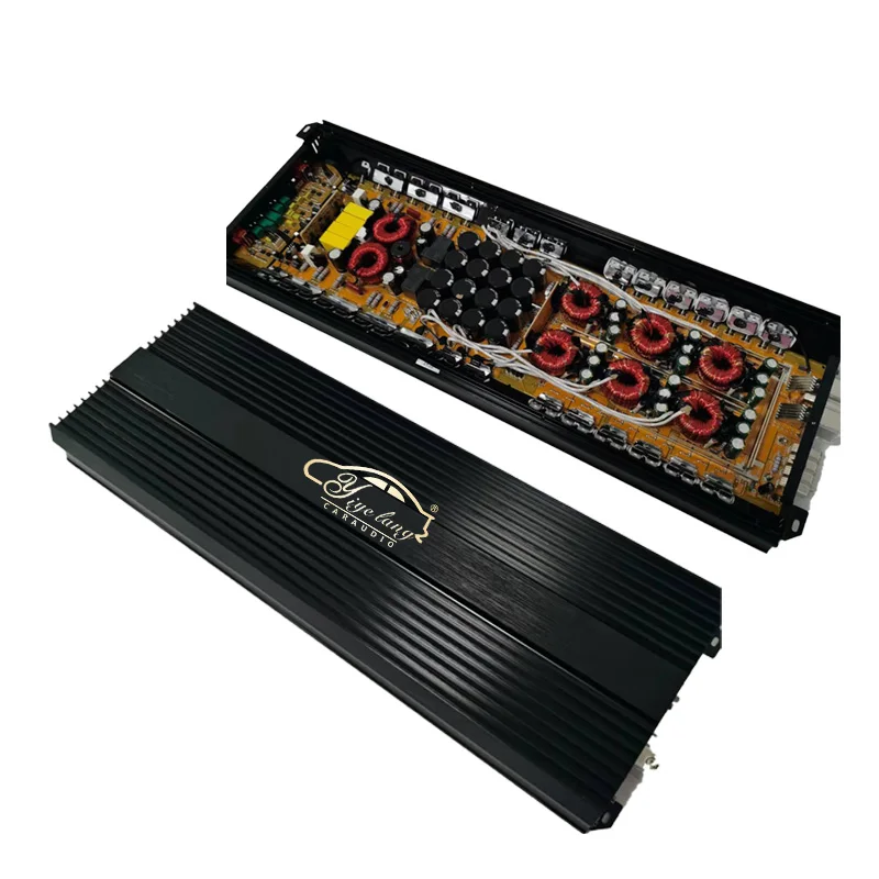 High-Power 4500W Mono Class D Digital Car Power Amplifier Subwoofer Speaker 12V Modified Car Audio with Crossovers