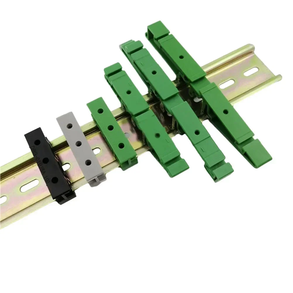 1 Set Premium PCB DIN C45 Rail Adapter Mount Adapter PCB Bracket Holder 35mm For Secure Circuit Board Mounting Terminal Block ﻿