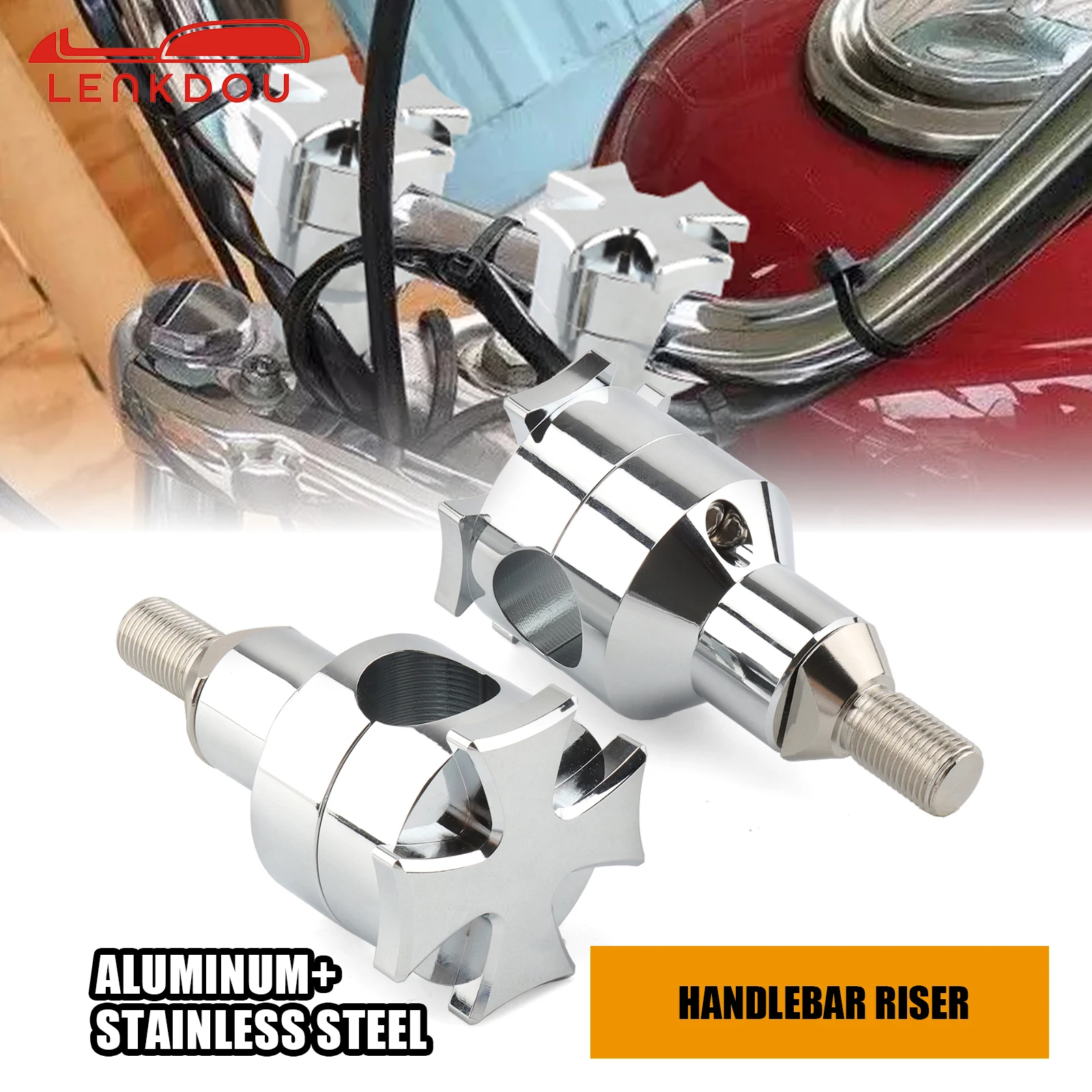 Motorcycle Handlebar Risers Mount Kit For Harely Softail Springer Heritage Cross Bones Bad Boy CVO Springer Softail