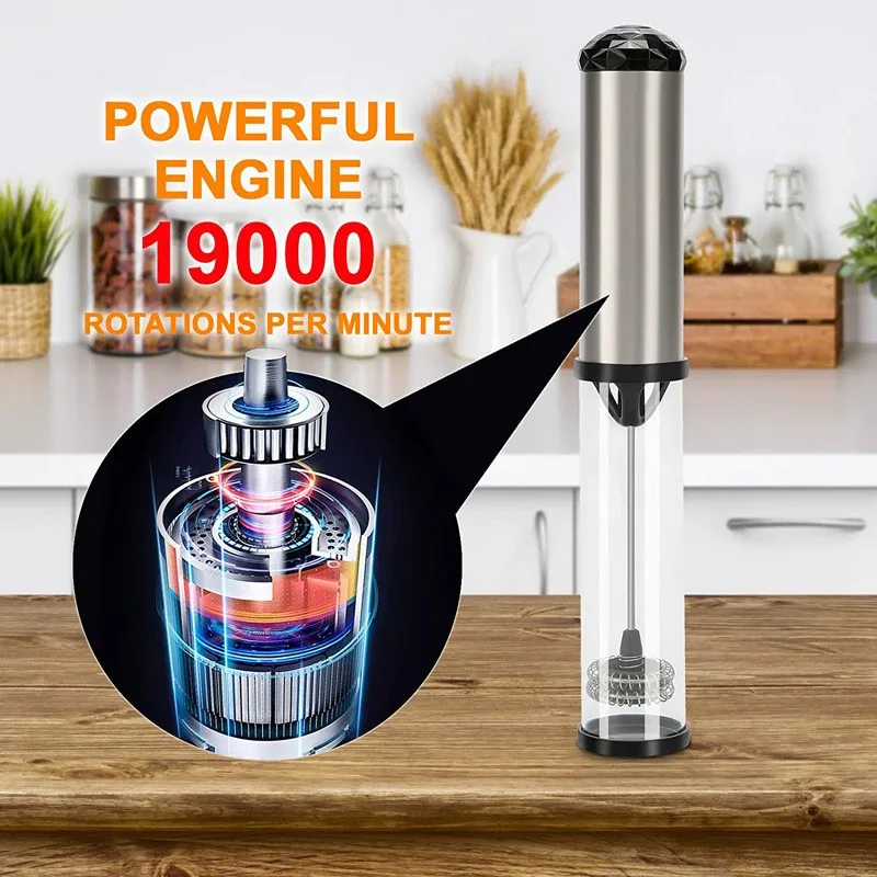 Portable Electric Milk Frother Foam Maker Handheld Coffee Foamer Mini  Blender Egg Beater Stirre Drink Mixer Kitchen Whisk Tools