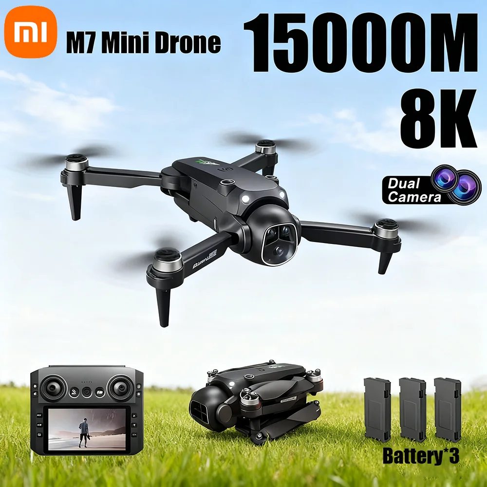 Xiaomi M7 Drohne 8K Professionelle Luft HD Dual Kamera 5G WIFI Intelligente Hindernisvermeidung Bürstenlosen GPS Mini FPV Quadcopter