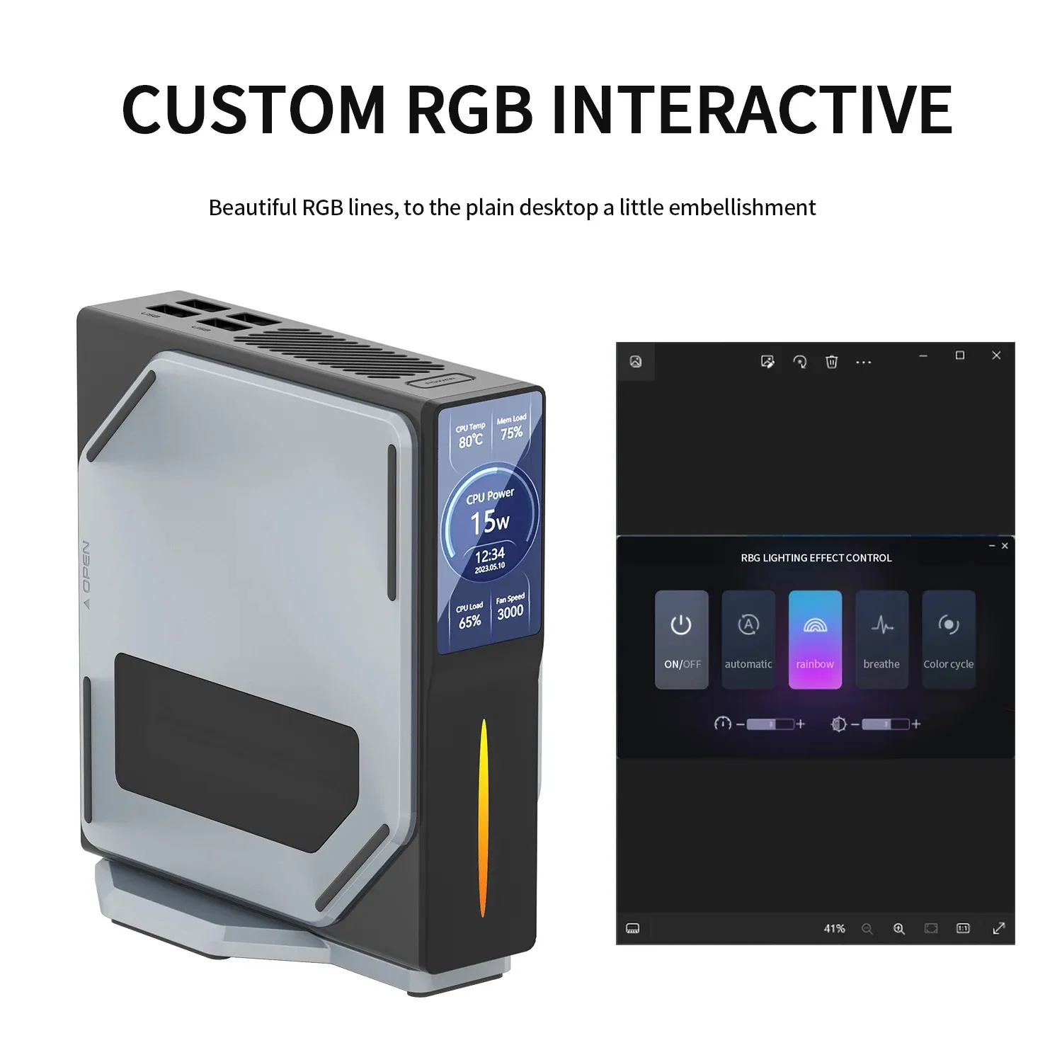 FIREBAT S1 Intel N100 Mini PC Drugi ekran pomocniczy Windows HDMI BT4.2 LAN*2 DDR4 16GB 512GB SSD Dual SSD Komputery stacjonarne