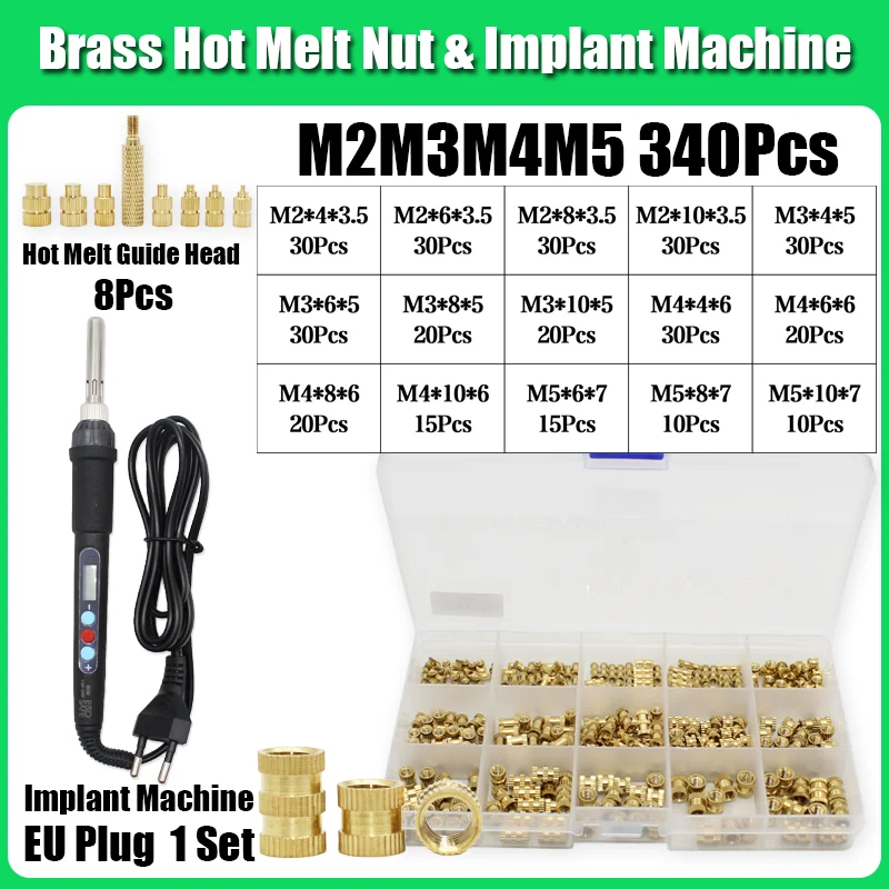 Einsätze TS100 Lötkolbenspitze Messing Heat Set Einsatzmutter Gewinde Hot Melt Guide Head 3D-Druck Einbettung Kupfermutter Einsetzen – Detail 16