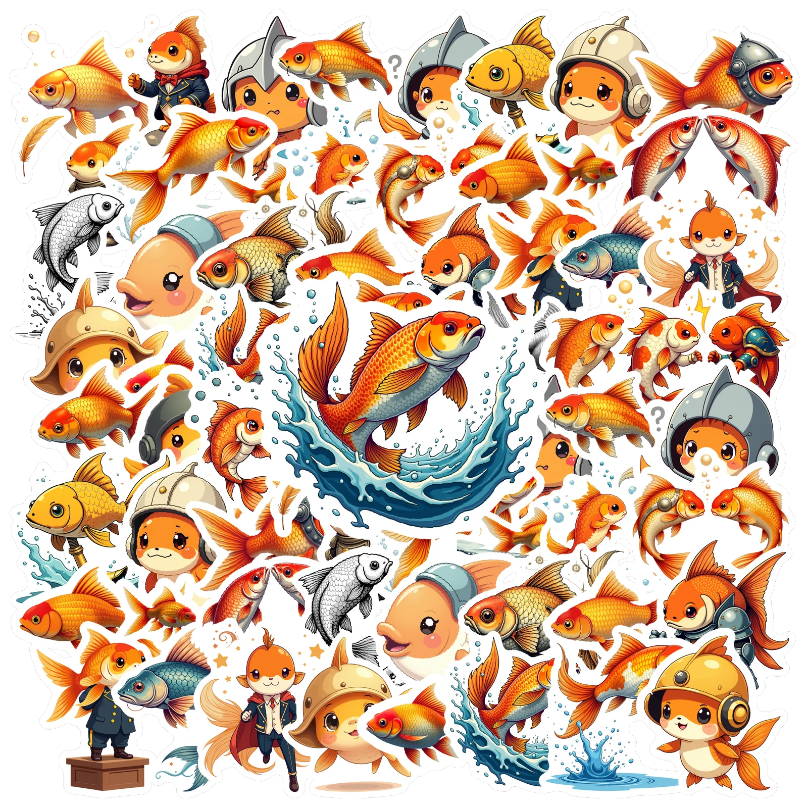 35pcs-70pcs Cartoon Stickers Cute DIY Stickers Stationery Stickers For Notebook Luggage Mobile Phone Cup Guitar Laptop Helmet