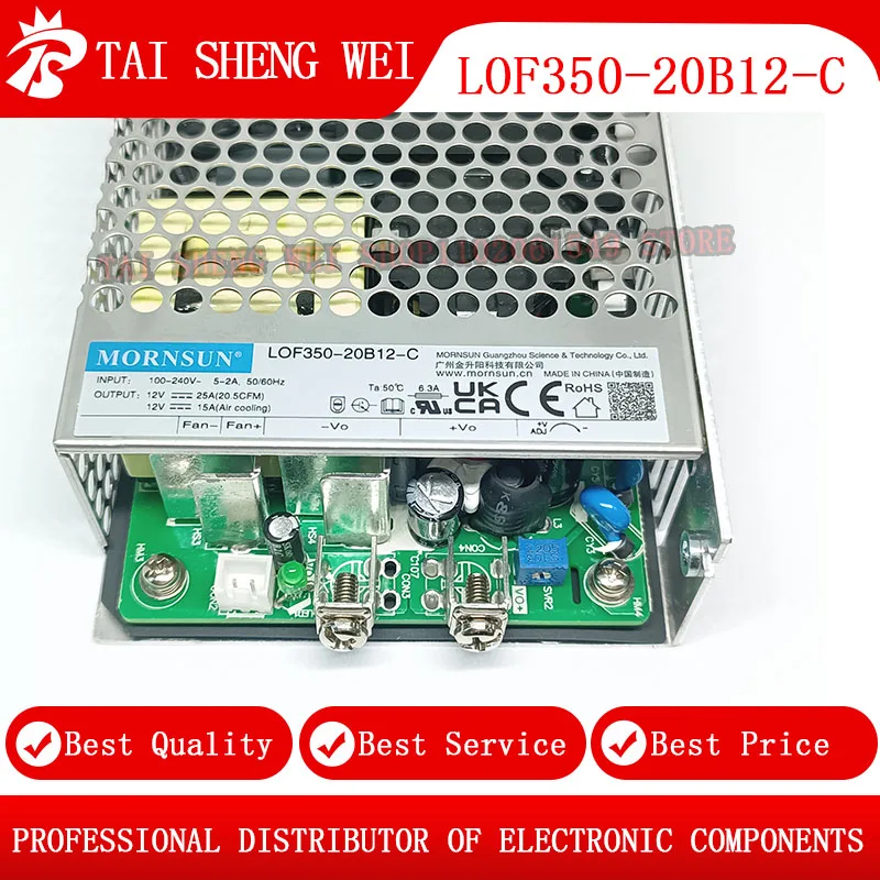 LOF350-20B12-C LOF350-20B24-C LOF350-20B36-C AC-DC Chassis Medical Power Supply 350.4W 24V14.6A Original Switch Transformer LRS