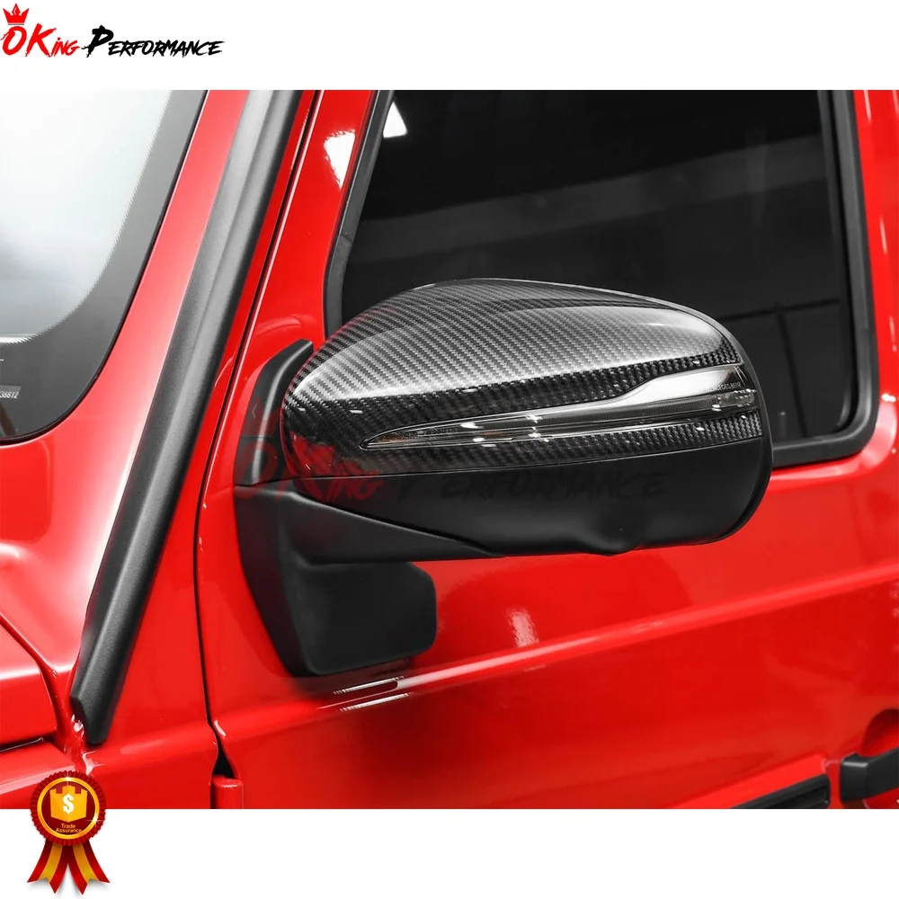 Dry Carbon Fiber Side Mirror Cover (replacement) For Mercedes Benz G-Class W464 AMG G63 2018-2024