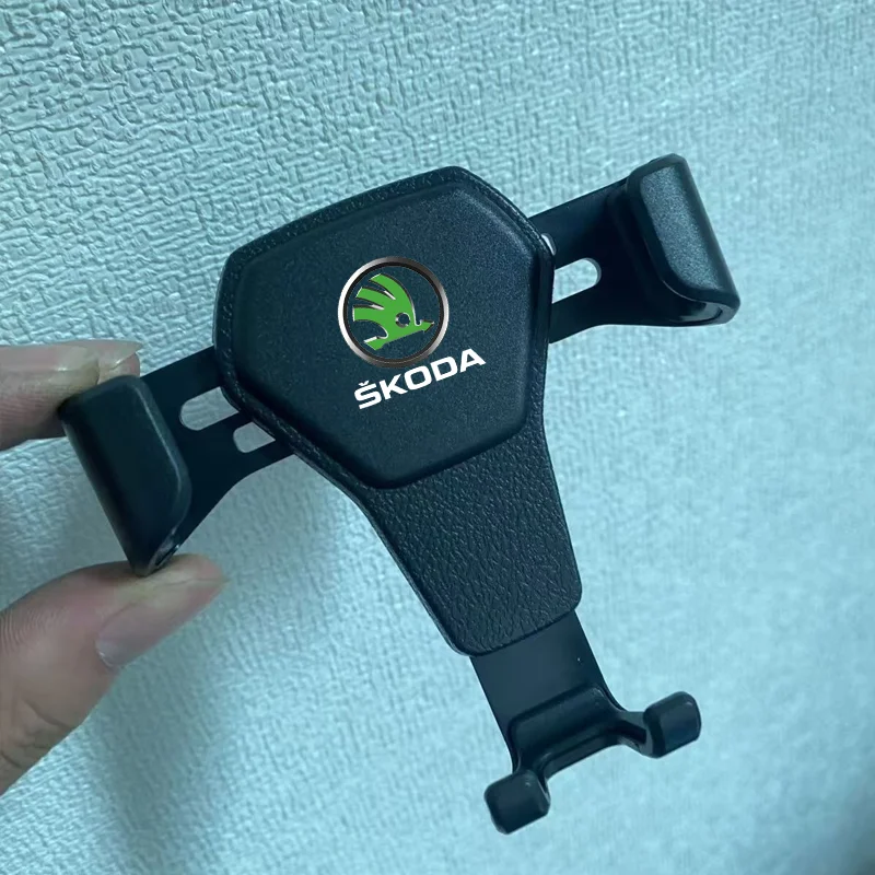 Car Phone Holder Gravity Sensing Auto Grip Universal Bracket For Skoda Octavia A5 A7 A8 Fabia Kamiq Superb Karoq Rapid Yeti