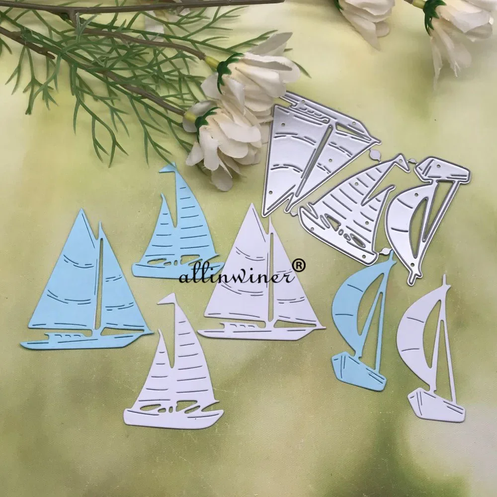 Sailboat decoration Metal Cutting Dies Stencils Die Cut for DIY Scrapbooking Album Paper Card Embossing