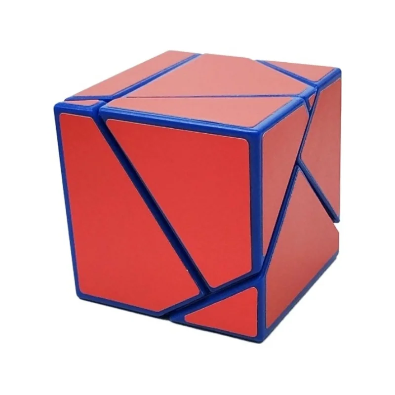 

FangShi 2x2 Ghost with red stickers Magic Cube Silver Stickers 2x2 Ghost Black stickers Strange Shape Puzzle Cube Puzzle Toys